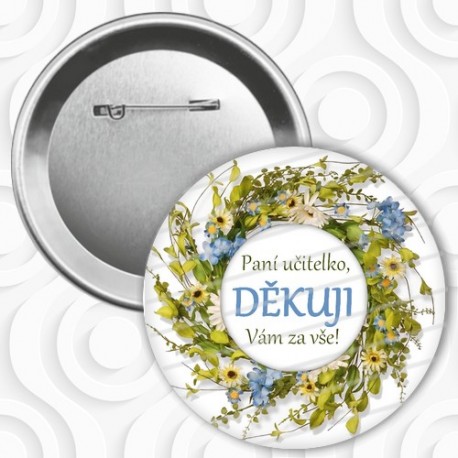 Button/placka - No.108 - učitelka