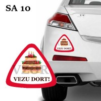 Samolepka na auto No.10- vezu dort
