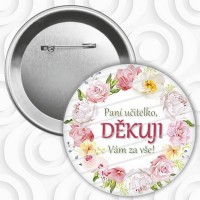 Button/placka - No.137 - paní učitelce