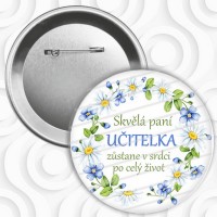 Button/placka - No.139 - paní učitelce