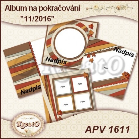 Album na pokračování 15x15cm - 11/2016