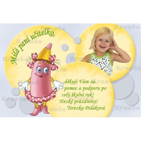 Poděkování paní učitelce No 31