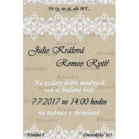 Svatební oznámení No.10