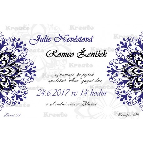 Svatební oznámení No.18