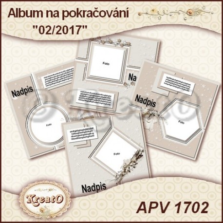 Album na pokračování 20x20cm - 01/2017