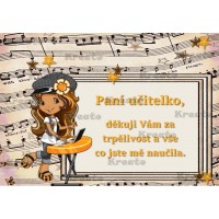 Poděkování paní učitelce No 36