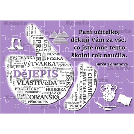 Poděkování paní učitelce No 36