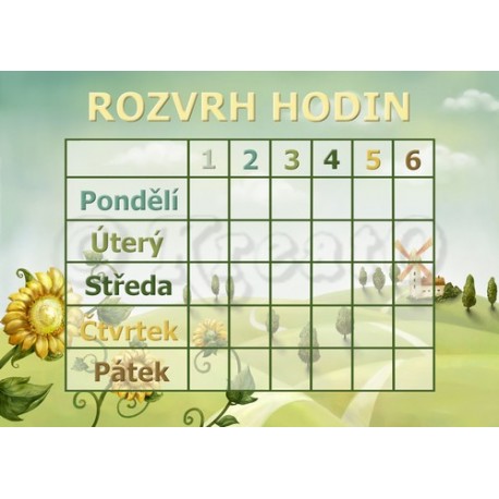 Rozvrh hodin - No.2