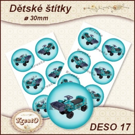 dětské štítky - Ø 3cm