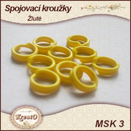Spojovací kroužky - bílé