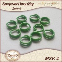Spojovací kroužky - zelené